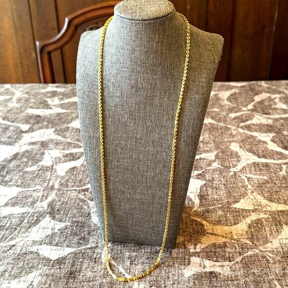 Premier Designs 30" Gold-Tone Diamond Cut Specialty Sparkle Chain Necklace - Picture 6 of 6